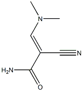 (E)-2-Cyano-3-(dimethylamino)propenamide 结构式