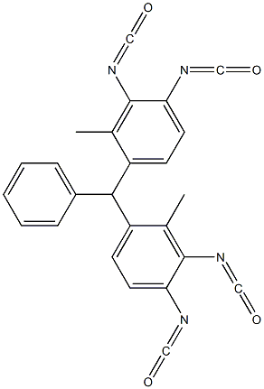 Bis(3,4-diisocyanato-2-methylphenyl)phenylmethane Structure