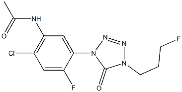 1-(2-Fluoro-4-chloro-5-acetylaminophenyl)-4-(3-fluoropropyl)-1H-tetrazol-5(4H)-one