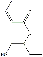 (Z)-2-Butenoic acid 1-(hydroxymethyl)propyl ester Structure