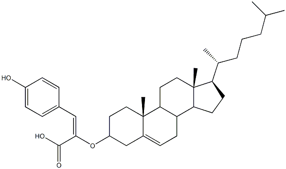 (E)-2-[(Cholest-5-en-3-yl)oxy]-3-(4-hydroxyphenyl)propenoic acid