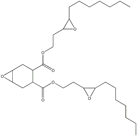 7-Oxabicyclo[4.1.0]heptane-3,4-dicarboxylic acid bis(3,4-epoxyundecan-1-yl) ester Structure