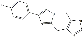 4-(4-Fluorophenyl)-2-(5-methyl-1H-imidazol-4-ylmethyl)thiazole