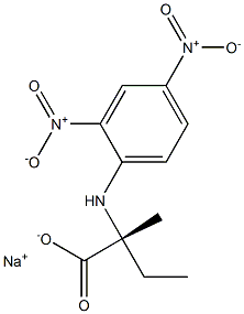 [R,(-)]-2-Methyl-2-(2,4-dinitroanilino)butyric acid sodium salt Struktur