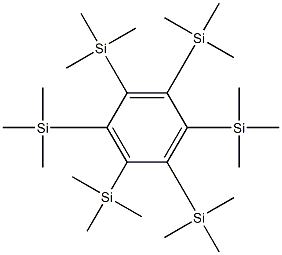 Hexakis(trimethylsilyl)benzene Structure
