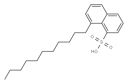 8-ウンデシル-1-ナフタレンスルホン酸 化学構造式