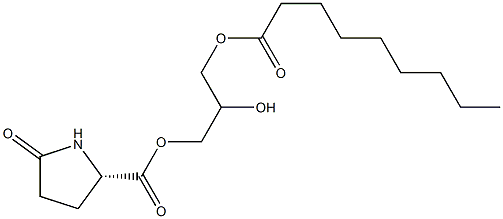 1-[(L-Pyroglutamoyl)oxy]-2,3-propanediol 3-nonanoate Structure