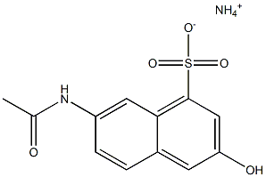 7-Acetylamino-3-hydroxy-1-naphthalenesulfonic acid ammonium salt Structure