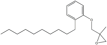 2-Decylphenyl 2-methylglycidyl ether Struktur