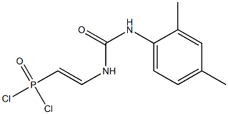 [2-[3-(2,4-Xylyl)ureido]vinyl]dichlorophosphine oxide Struktur