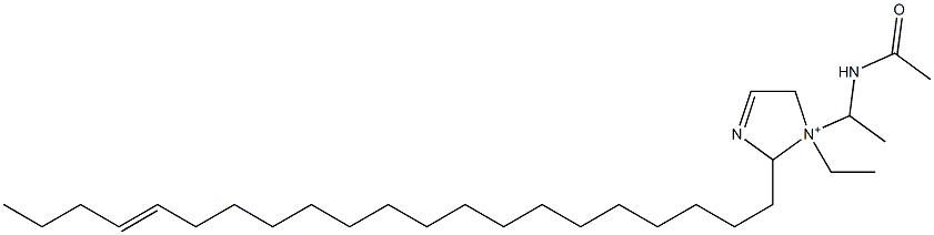 1-[1-(アセチルアミノ)エチル]-1-エチル-2-(17-ヘニコセニル)-3-イミダゾリン-1-イウム 化学構造式