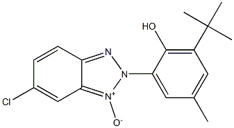 2-(3-tert-Butyl-2-hydroxy-5-methylphenyl)-6-chloro-2H-benzotriazole 1-oxide Struktur