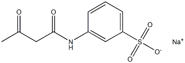3-(Acetoacetylamino)benzenesulfonic acid sodium salt Structure