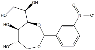 1-O,4-O-(3-Nitrobenzylidene)-D-glucitol Struktur