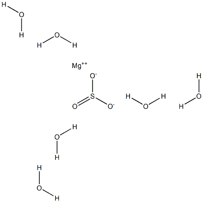 Magnesium sulfite hexahydrate Struktur