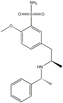 2-Methoxy-5-[(R)-2-[[(R)-1-phenylethyl]amino]propyl]benzenesulfonamide