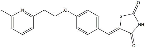 (5Z)-5-[4-[2-(6-Methyl-2-pyridinyl)ethoxy]benzylidene]thiazolidine-2,4-dione|