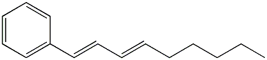 (1E,3E)-1-フェニル-1,3-ノナジエン 化学構造式