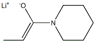 Lithium(Z)-1-(1-piperidinyl)-1-propene-1-olate Struktur