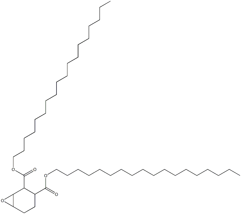 7-Oxabicyclo[4.1.0]heptane-2,3-dicarboxylic acid dioctadecyl ester Structure