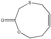 (6Z)-1-Oxa-4-thia-6-cyclononen-2-one Structure