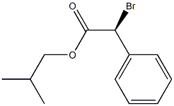 [S,(+)]-ブロモフェニル酢酸イソブチル 化学構造式
