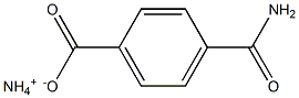 p-カルバモイル安息香酸アンモニウム 化学構造式