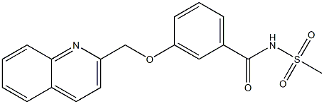 3-(2-Quinolinylmethoxy)-N-(methylsulfonyl)benzamide