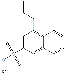 4-Propyl-2-naphthalenesulfonic acid potassium salt Structure
