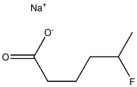 5-フルオロカプロン酸ナトリウム 化学構造式