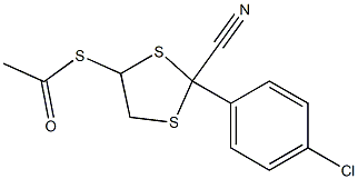 5-Acetylthio-2-(4-chlorophenyl)-1,3-dithiolane-2-carbonitrile