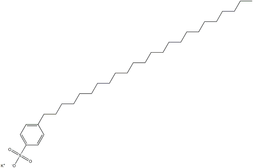 4-Tetracosylbenzenesulfonic acid potassium salt Struktur