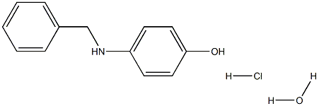 p-Benzylaminophenol hydrochloride hydrate Struktur