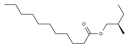 (-)-Undecanoic acid (R)-2-methylbutyl ester Struktur