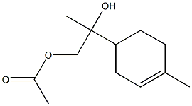 Acetic acid 8-hydroxy-p-menth-1-en-9-yl ester 结构式