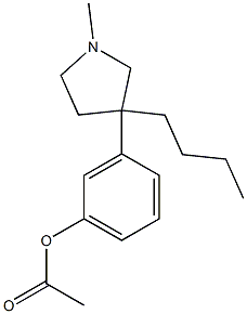 Acetic acid 3-(3-butyl-1-methyl-3-pyrrolidinyl)phenyl ester