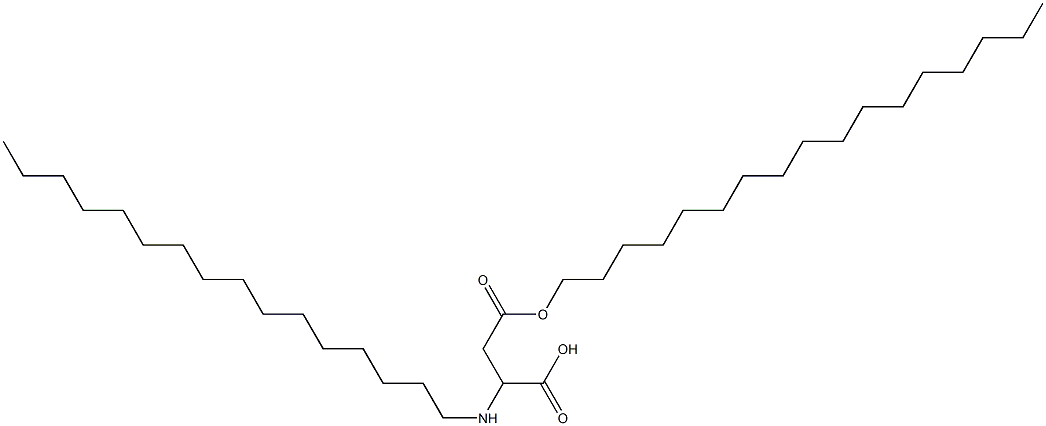 2-Hexadecylamino-3-(heptadecyloxycarbonyl)propionic acid Structure