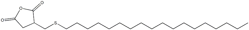 2-(オクタデシルチオメチル)こはく酸無水物 化学構造式