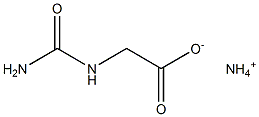 Ureidoacetic acid ammonium salt Struktur