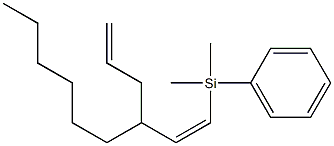 (5Z)-4-Hexyl-6-(dimethylphenylsilyl)-1,5-hexadiene|