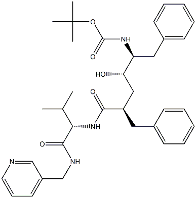 (2S)-2-[[(2R,4S,5S)-5-(tert-Butoxycarbonylamino)-2-benzyl-4-hydroxy-6-phenylhexanoyl]amino]-N-[(3-pyridinyl)methyl]-3-methylbutyramide