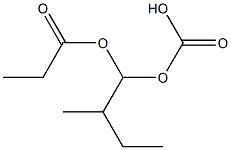 Carbonic acid (1-methylpropyl)(propanoyloxymethyl) ester Structure