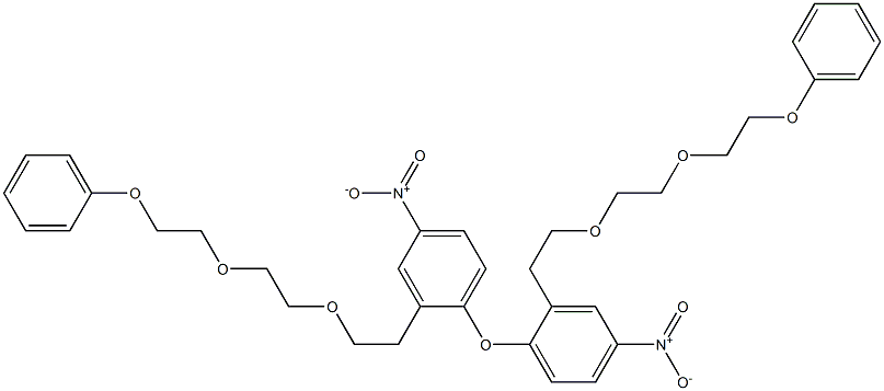 [2-[2-(2-フェノキシエトキシ)エトキシ]エチル](4-ニトロフェニル)エーテル 化学構造式