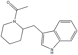 1-Acetyl-2-(1H-indol-3-ylmethyl)piperidine Structure
