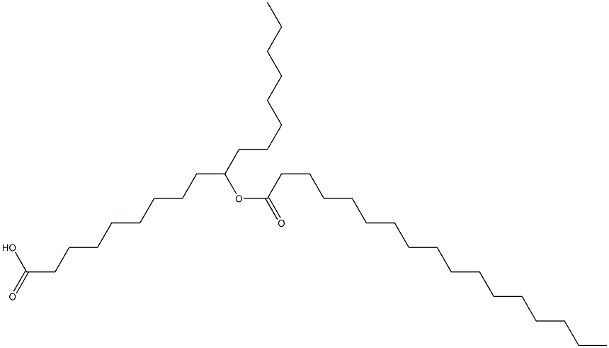 10-ヘプタデカノイルオキシオクタデカン酸 化学構造式