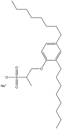 1-(2,4-Dioctylphenoxy)propane-2-sulfonic acid sodium salt