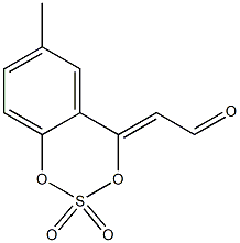 (4Z)-6-Methyl-4-(formylmethylene)-4H-1,3,2-benzodioxathiin 2,2-dioxide Struktur