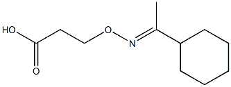 3-[(E)-1-Cyclohexylethylideneaminooxy]propionic acid Structure