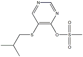 Methanesulfonic acid 5-(2-methylpropylthio)-4-pyrimidinyl ester