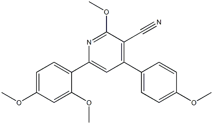 4-(4-Methoxyphenyl)-6-(2,4-dimethoxyphenyl)-2-methoxypyridine-3-carbonitrile